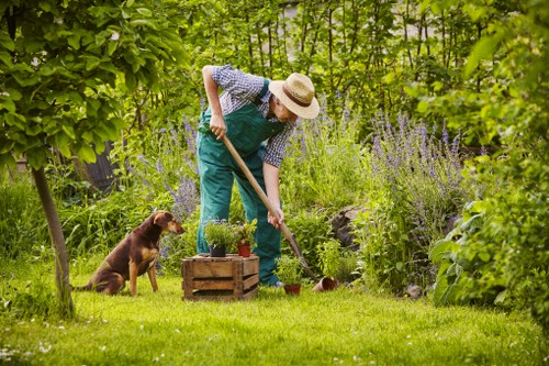 Gardener safety briefing and PPE preparation